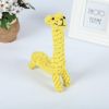 Natural Jute Dog Chewing Rope For Dental Tough With Cute Animals Fruit Eco-Friendly Knot