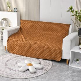 Pet Warm Waterproof Brushed Sofa Cushion (Option: Camel-210x210cm)