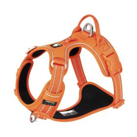Dogs Pet Harness Reflective Hand Holding Rope (Option: Orange-XL)